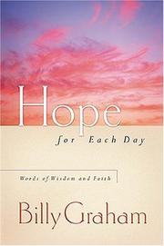 Cover of: Hope for Each Day: Words of Wisdom and Faith