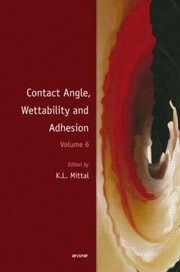 Cover of: Contact Angle Wettability And Adhesion