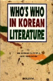 Cover of: Whos Who In Korean Literature by 