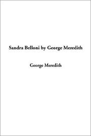 Cover of: Sandra Belloni by George Meredith by George Meredith
