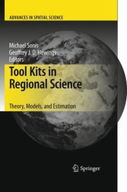 Cover of: Tool Kits In Regional Science Theory Models And Estimation