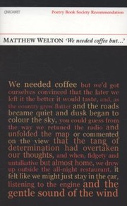 Cover of: We Needed Coffee But by 