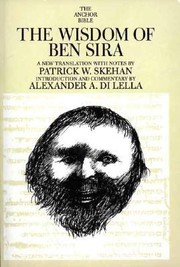 Cover of: The Wisdom Of Ben Sira A New Translation With Notes by 