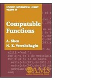 Cover of: Computable Functions