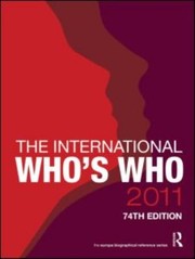 Cover of: The International Whos Who 2011 by 