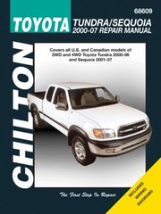 Chiltons Toyota Tundrasequoia 200007 Repair Manual by Mike Stubblefield