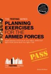 Cover of: Planning Exercises for the Army Officer RAF Officer and Royal Navy Officer Selection Process