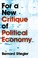 Cover of: For A New Critique Of Political Economy