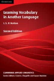 Cover of: Learning Vocabulary In Another Language by I. S. P. Nation