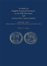 Cover of: Index To English Periodical Literature On The Old Testament And Ancient Near Eastern Studies