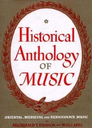 Cover of: Historical Anthology Of Music