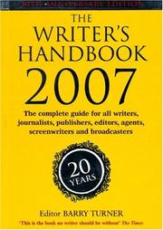 Cover of: The Writer's Handbook 2007 (Writer's Handbook) by Barry Turner