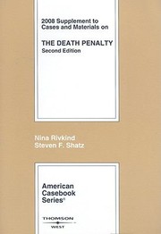 Cover of: Cases and Materials on the Death Penalty Supplement
            
                American Casebooks Paperback