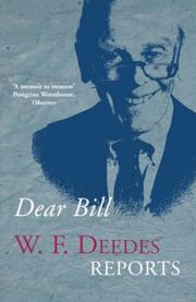 Cover of: Dear Bill by W. F. Deedes