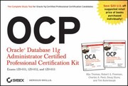 Cover of: Ocp Oracle Database 11g Administrator Certified Professional Certification Kit 1z1051 1z1052 And 1z1053