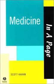 Cover of: In A Page Medicine by Scott Kahan