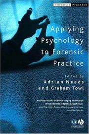 Cover of: Applying Psychology to Forensic Practice by 