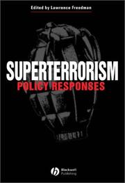 Cover of: Superterrorism: Policy Responses (Political Quarterly Special Issues)