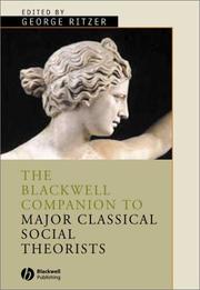 Cover of: The Major Classical Social Theorists