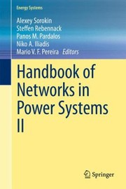 Cover of: Handbook Of Networks In Power Systems Ii