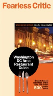 Cover of: Fearless Critic Washington Dc Area Restaurant Guide