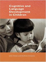 Cover of: Cognitive and Language Development in Children (Child Development (Cambridge, Mass.), 3.)