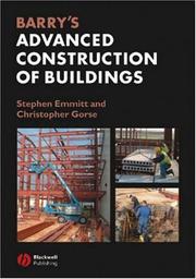 Barry's advanced construction of buildings by Stephen Emmitt