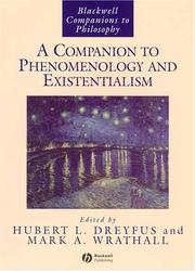 Cover of: A companion to phenomenology and existentialism by edited by Hubert L. Dreyfus and Mark A. Wrathall.