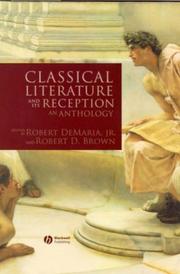 Cover of: Classical Literature and Its Reception by Robert Brown - undifferentiated