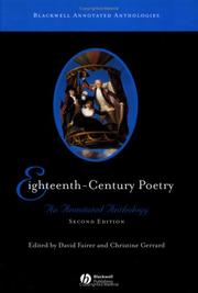 Cover of: Eighteenth-Century Poetry | Christine Gerrard
