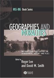Cover of Geographies and Moralities