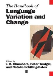 Cover of: The Handbook of Language Variation and Change (Blackwell Handbooks in Linguistics)