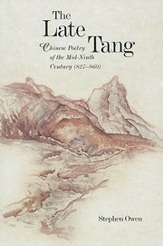 Cover of: The Late Tang Chinese Poetry Of The Midninth Century 827860