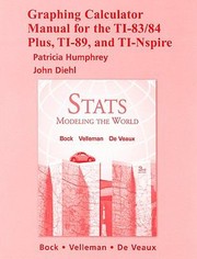 Cover of: Stats Modeling The World