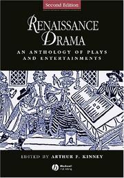 Cover of: Renaissance Drama by Arthur F. Kinney