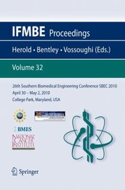 Cover of: 26th Southern Biomedical Engineering Conference Sbec 2010 April 30may 2 2010 College Park Maryland Usa by 