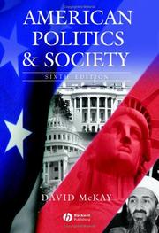American Politics and Society by David McKay