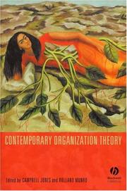 Cover of: Contemporary Organization Theory (Sociological Review Monographs)