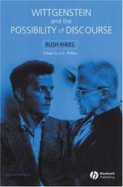 Cover of: Wittgenstein and the Possibility of Discourse | Rush Rhees