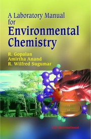 Cover of: A Laboratory Manual For Environmental Chemistry