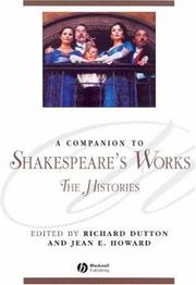 Cover of: A Companion to Shakespeare's Works by Jean Howard