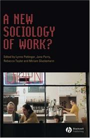 Cover of: A New Sociology of Work? (Sociological Review Monographs) by Campbell Jones, Rolland Munro