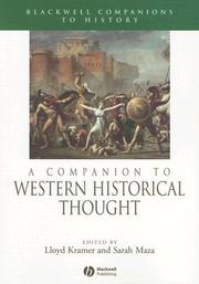 Cover of: A Companion to Western Historical Thought (Blackwell Companions to History)