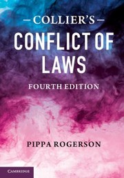 Cover of: Colliers Conflict Of Laws by 