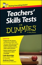 Teachers Skills Tests For Dummies by Colin Beveridge