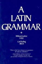 Cover of: A Latin Grammar by 