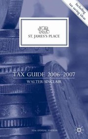 Cover of: St Jamess Place Tax Guide 20062007