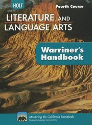 Cover of: Literature Language Arts Fourth Course Grade 10 Holt Literature Language Arts Warriners Handbook Hs by 