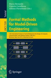 Cover of: Formal Methods For Modeldriven Engineering 12th International School On Formal Methods For The Design Of Computer Communication And Software Systems Sfm 2012 Bertinoro Italy June 1823 2012 Advanced Lectures by 