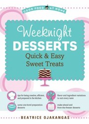 Cover of: Weeknight Desserts Quick Easy Sweet Treats